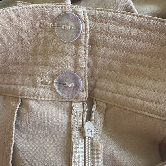 Lavish Alice Asymmetrical Tie Waist Trouser Pants Tan UK 8 US 4 - Picture 9 of 12